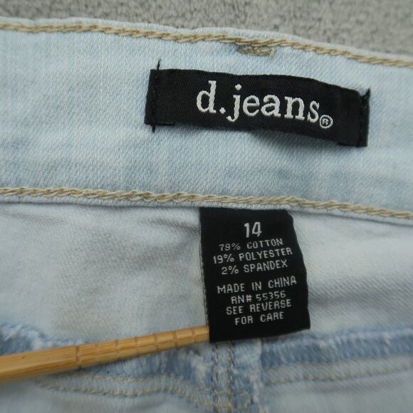 D. Jeans Women's Size 14 Blue High-Waist Ankle Modern Fit Denim 27" Inseam NWT - Picture 9 of 16